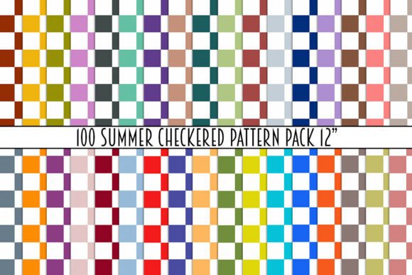 100 Summer Checkered Pattern Pack