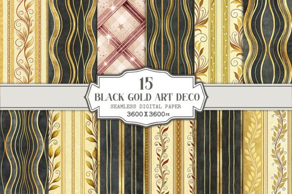 Black Gold Art Deco Seamless Pattern: A Timeless Design for Modern Creativity