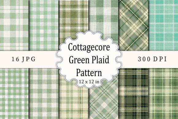 Cottagecore Green Plaid Seamless Pattern: A Timeless Design for Modern Creativity