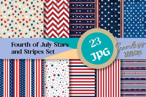 Fourth of July Stars and Stripes Set: A Patriotic Design Essential