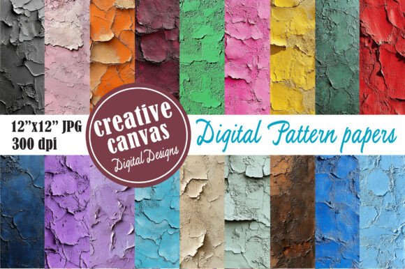 Grunge Cracked Paint Texture Bundle