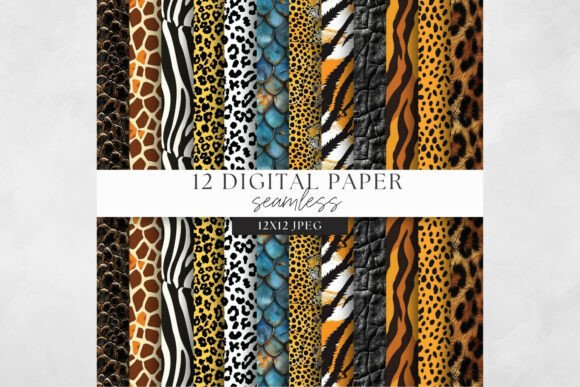 Safari Animal Seamless Digital Paper: A Creative Resource for Designers and Enthusiasts