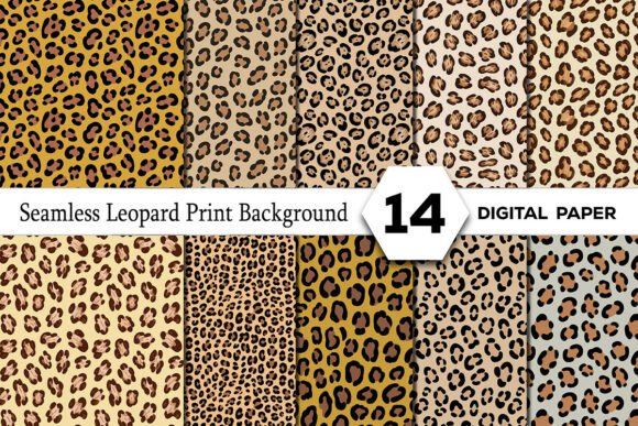Seamless Leopard Print Background