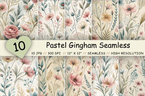 Spring Wildflower Seamless Pattern: A Versatile Digital Resource for Creatives