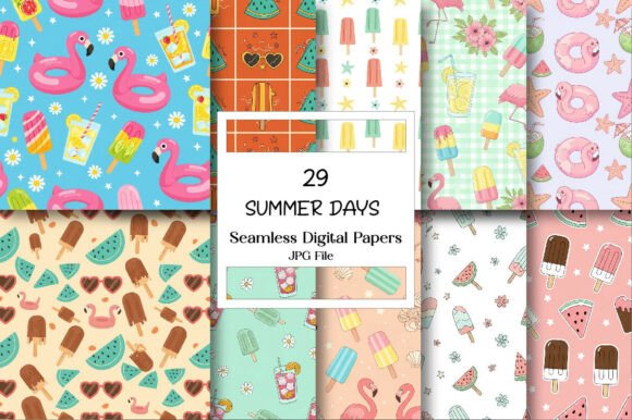 SUMMER DAYS Seamless Papers