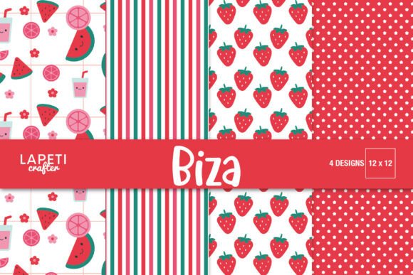 Summer Fruit Digital Paper Backgrounds: A Creative Resource for Seasonal Projects
