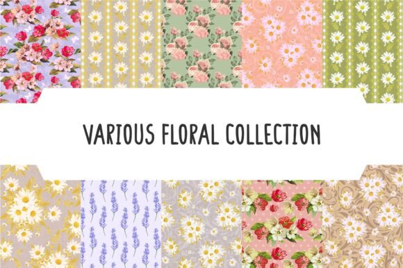 Variations of Floral Paper for Creative Expression