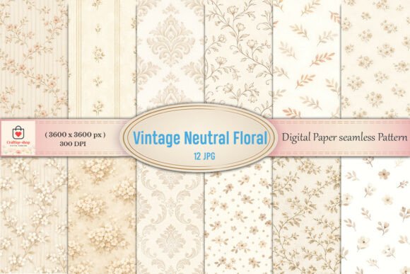 Vintage Neutral Floral Digital Paper: A Comprehensive Evaluation