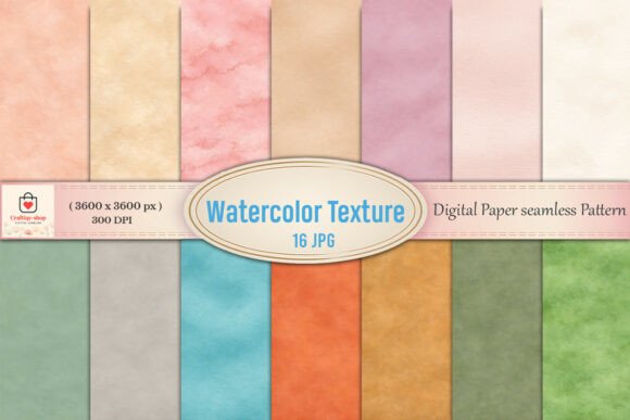 Watercolor Texture Seamless Digital Paper: A Creative Essential for Modern Designers